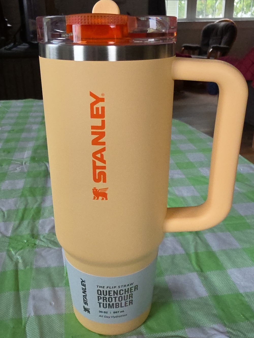 Stanley 30 oz Flip Straw Quencher Protour Tumbler - Orange Sherbet